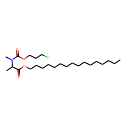 DL-Alanine, N-methyl-N-(3-chloropropoxycarbonyl)-, hexadecyl ester