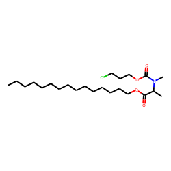 DL-Alanine, N-methyl-N-(3-chloropropoxycarbonyl)-, pentadecyl ester