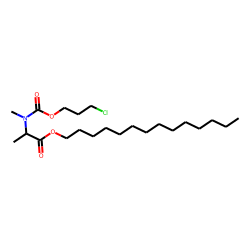 DL-Alanine, N-methyl-N-(3-chloropropoxycarbonyl)-, tetradecyl ester