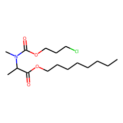 DL-Alanine, N-methyl-N-(3-chloropropoxycarbonyl)-, octyl ester