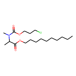DL-Alanine, N-methyl-N-(3-chloropropoxycarbonyl)-, decyl ester
