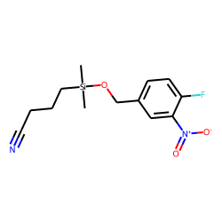 4-Fluoro-3-nitrobenzyl alcohol, (3-cyanopropyl)dimethylsilyl ether