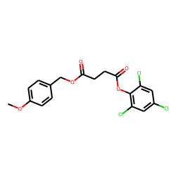 Succinic acid, 2,4,6-trichlorophenyl 4-methoxybenzyl ester