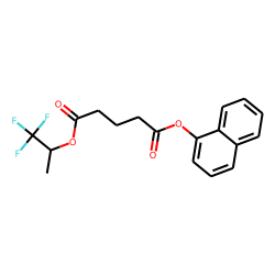 Glutaric acid, 1,1,1-trifluoroprop-2-yl 1-naphthyl ester