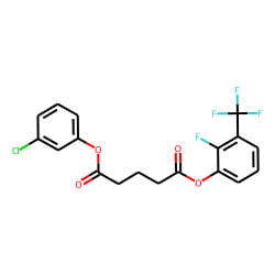 Glutaric acid, 3-chlorophenyl 2-fluoro-3-trifluoromethylphenyl ester