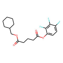 Glutaric acid, cyclohexylmethyl 2,3,4-trifluorophenyl ester