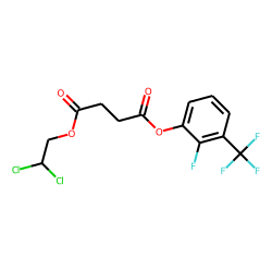 Succinic acid, 2,2-dichloroethyl 2-fluoro-3-(trifluoromethyl)phenyl ester
