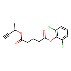 Glutaric acid, but-3-yn-2-yl 2,6-dichlorophenyl ester
