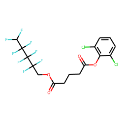 Glutaric acid, 2,2,3,3,4,4,5,5-octafluoropentyl 2,6-dichlorophenyl ester