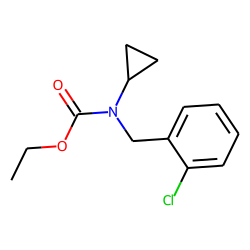Cyclopropanecarbamic acid, n-(o-chlorobenzyl)-, ethyl ester