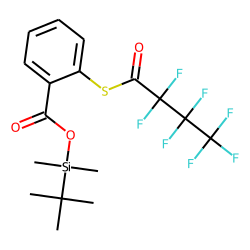 Benzoic acid, 2-heptafluorobutyrylthio-, tert.-butyldimethylsilyl ester