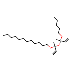 Silane, methylvinyl(pentyloxy)(methylvinyldodecyloxysilyloxy)-