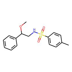N-(2-Hydroxy-2-phenyl-ethyl)-4-methyl-benzenesulfonamide, O-methyl-