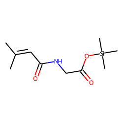 Glycine, N-(3-methyl-1-oxo-2-butenyl)-, trimethylsilyl ester