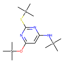 Pyrimidine, 6-amino-4-hydroxy-2-mercapto, TMS
