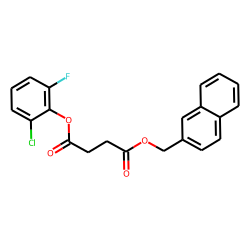 Succinic acid, 2-chloro-6-fluorophenyl 2-naphthylmethyl ester