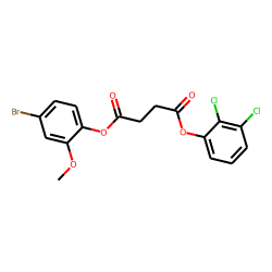 Succinic acid, 2,3-dichlorophenyl 4-bromo-2-methoxyphenyl ester