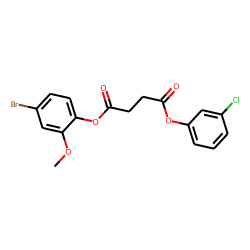 Succinic acid, 3-chlorophenyl 4-bromo-2-methoxyphenyl ester