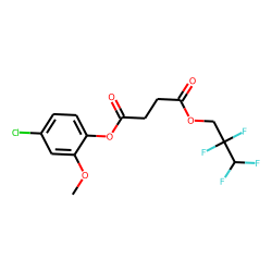 Succinic acid, 2,2,3,3-tetrafluoropropyl 4-chloro-2-methoxyphenyl ester