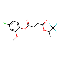 Succinic acid, 1,1,1-trifluoroprop-2-yl 4-chloro-2-methoxyphenyl ester