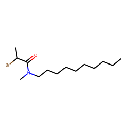 Propanamide, n-decyl-N-methyl-2-bromo-