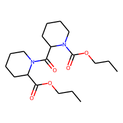 Pipecolylpipecolic acid, N-propoxycarbonyl-, propyl ester