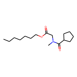 Sarcosine, N-(cyclopentylcarbonyl)-, heptyl ester