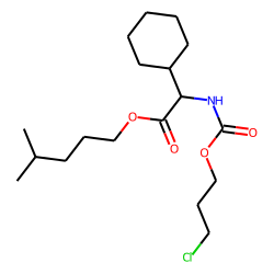Glycine, 2-cyclohexyl-N-(3-chloropropoxycarbonyl)-, isohexyl ester