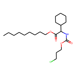 Glycine, 2-cyclohexyl-N-(3-chloropropoxycarbonyl)-, nonyl ester