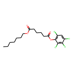 Adipic acid, heptyl 2,3,4,6-tetrachlorophenyl ester