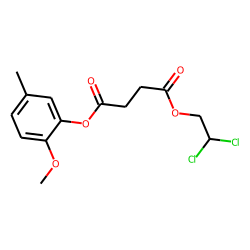 Succinic acid, 2,2-dichloroethyl 2-methoxy-5-methylphenyl ester