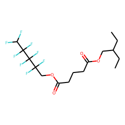 Glutaric acid, 2,2,3,3,4,4,5,5-octafluoropentyl 2-ethylbutyl ester