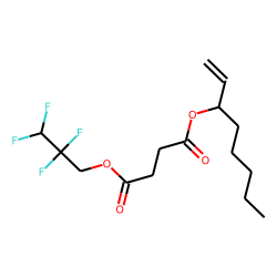 Succinic acid, 2,2,3,3-tetrafluoropropyl oct-1-en-3-yl ester