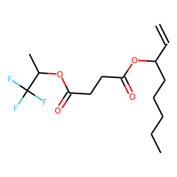 Succinic acid, 1,1,1-trifluoroprop-2-yl oct-1-en-3-yl ester
