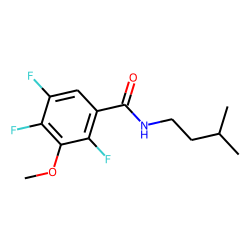 Benzamide, 2,4,5-trifluoro-3-methoxy-N-(3-methylbutyl)-