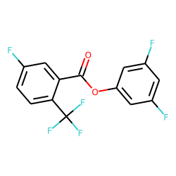5-Fluoro-2-trifluoromethylbenzoic acid, 3,5-difluophenyl ester