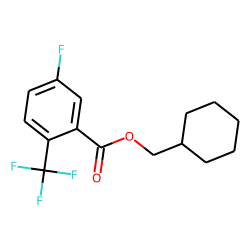 5-Fluoro-2-trifluoromethylbenzoic acid, cyclohexylmethyl ester