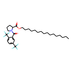 L-Proline, N-(2,5-ditrifluoromethylbenzoyl)-, hexadecyl ester