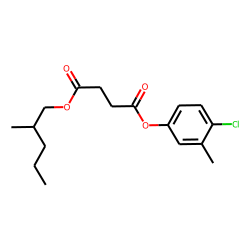 Succinic acid, 4-chloro-3-methylphenyl 2-methylpentyl ester