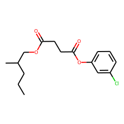 Succinic acid, 3-chlorophenyl 2-methylpentyl ester
