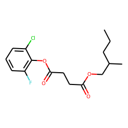 Succinic acid, 2-chloro-6-fluorophenyl 2-methylpentyl ester