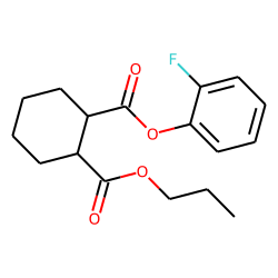 1,2-Cyclohexanedicarboxylic acid, 2-fluorophenyl propyl ester