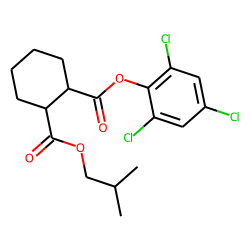 1,2-Cyclohexanedicarboxylic acid, isobutyl 2,4,6-trichlorophenyl ester