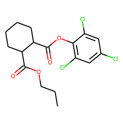 1,2-Cyclohexanedicarboxylic acid, propyl 2,4,6-trichlorophenyl ester