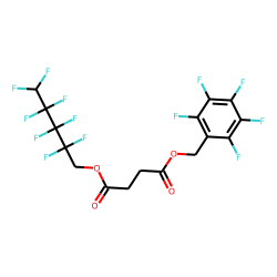 Succinic acid, 2,2,3,3,4,4,5,5-octafluoropentyl pentafluorobenzyl ester