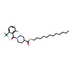 Isonipecotic acid, N-(2-fluoro-6-trifluoromethylbenzoyl)-, dodecyl ester