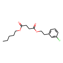 Succinic acid, 3-chlorophenethyl pentyl ester