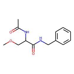 Propanamide, 2-(acetylamino)-3-methoxy-N-(phenylmethyl)-, (2R)-