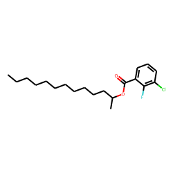 3-Chloro2-fluorobenzoic acid, 2-tridecyl ester
