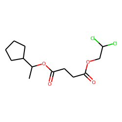 Succinic acid, 2,2-dichloroethyl 1-cyclopentylethyl ester